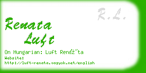 renata luft business card